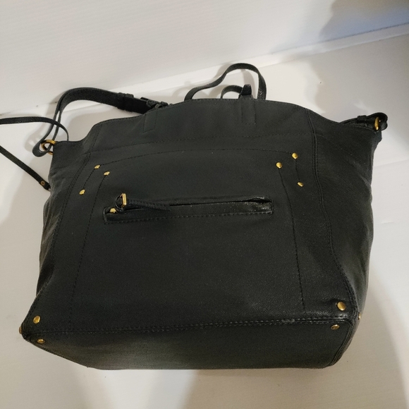 Jerome Dreyfuss Jacques Dark Blue Leather Tote/Crossbody – Chic Designer Bag - Picture 7 of 17